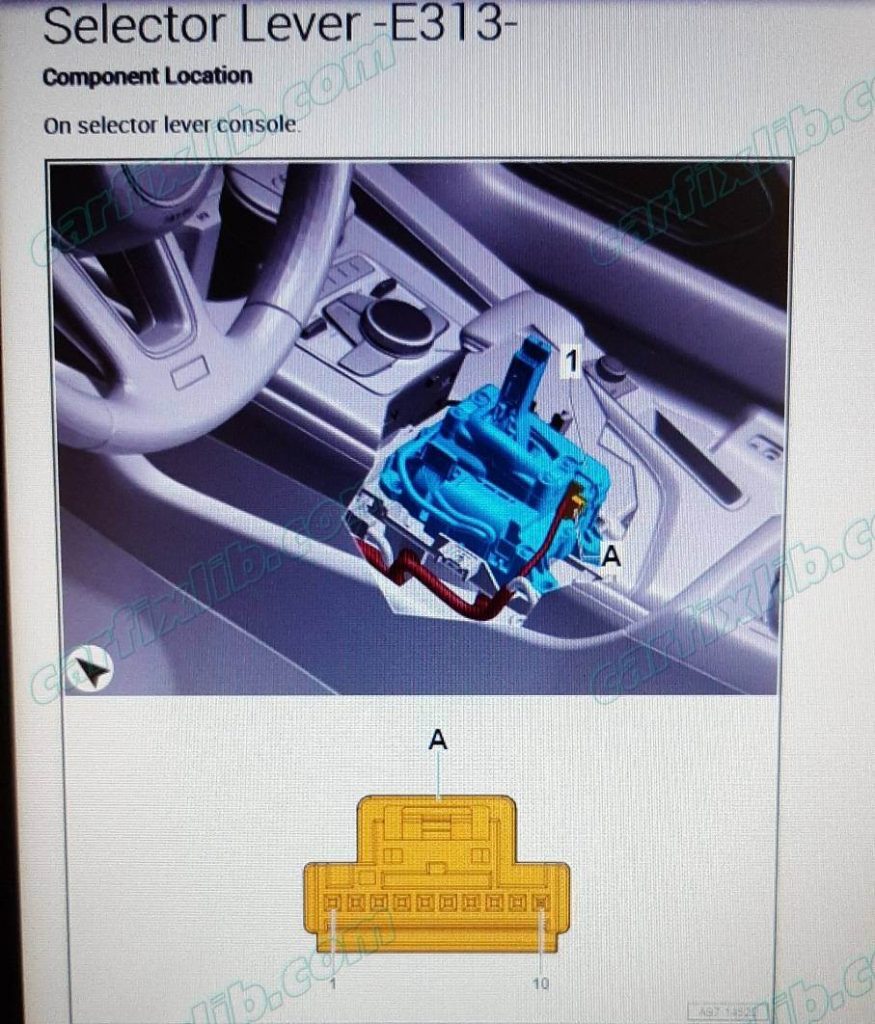 Audi A4 Shift Actuator location