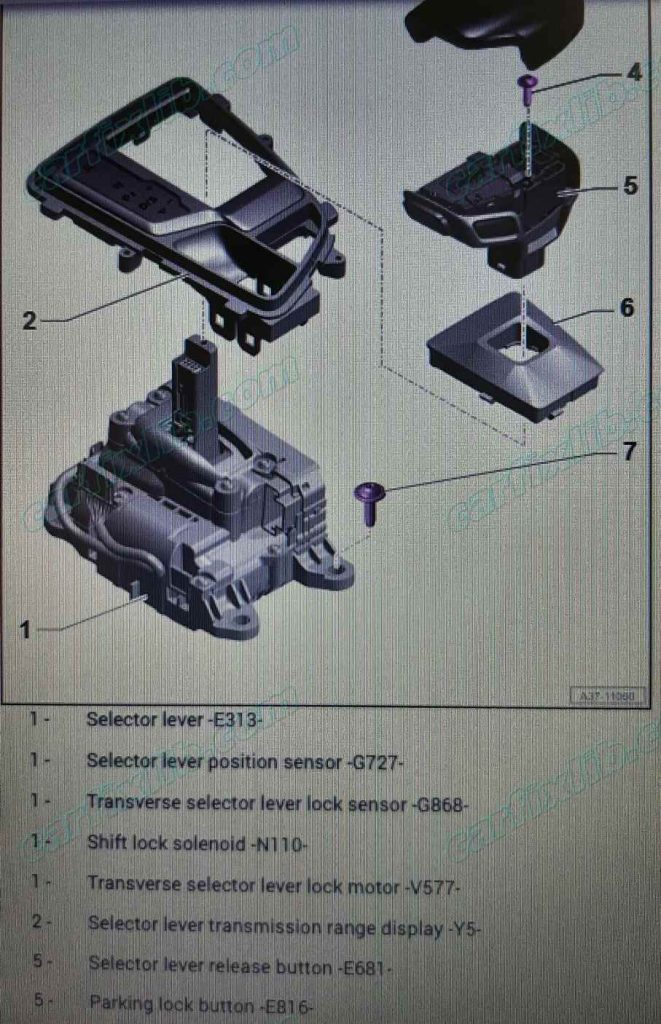 E313 Audi Gear Selector