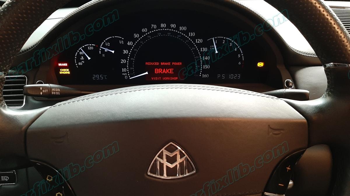 Reduced Brake Power Maybach 62S