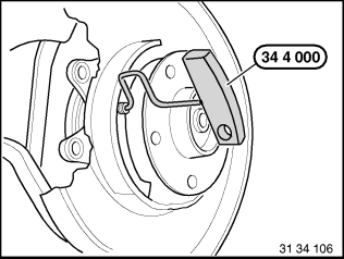 Twist clamping pins with special tool  344000