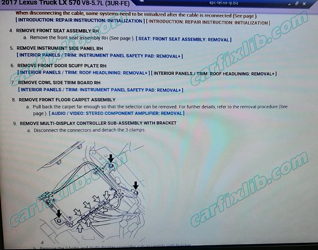 Multi-Display Controller Sub-Assembly remove