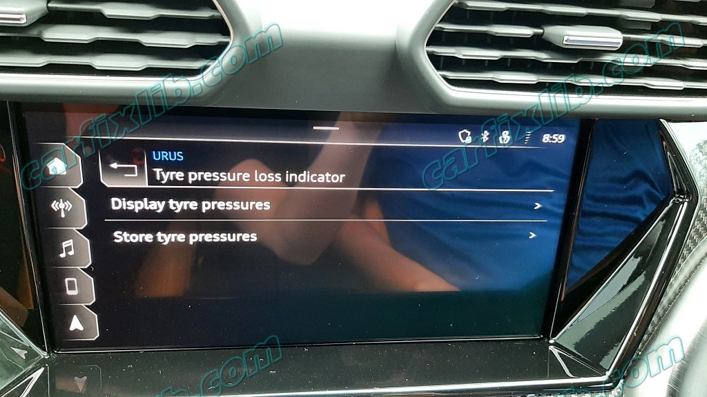 Store tire pressure