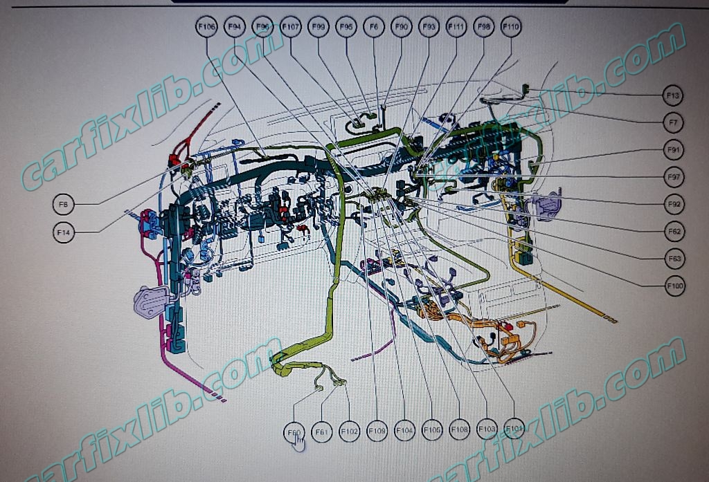 amplifier assembly harness and connector location