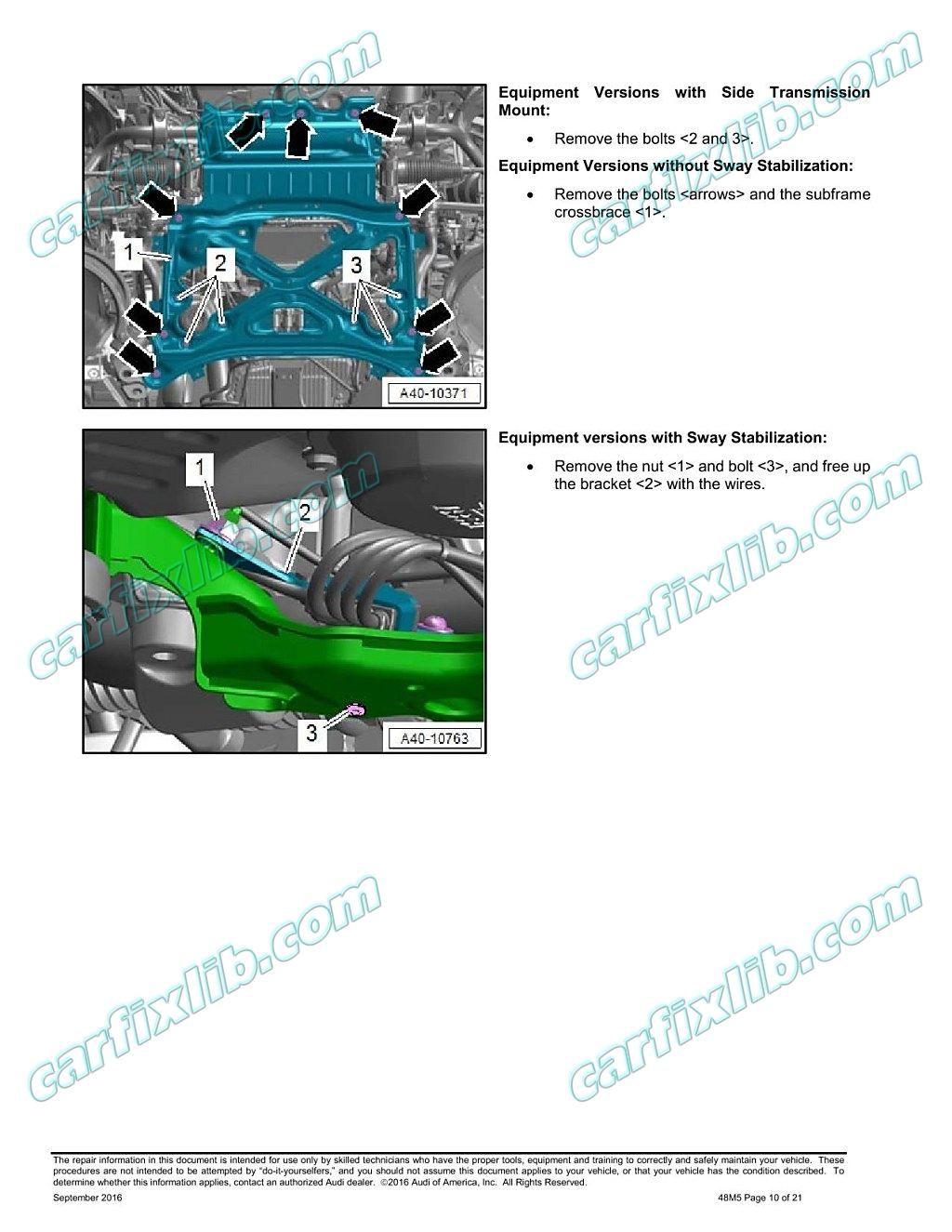 steering rack repair procedure