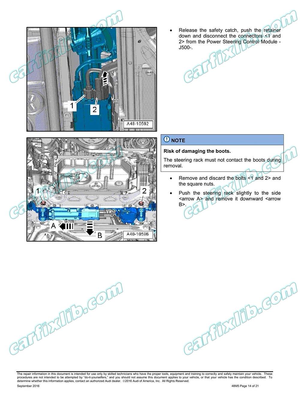 steering rack repair procedure 4