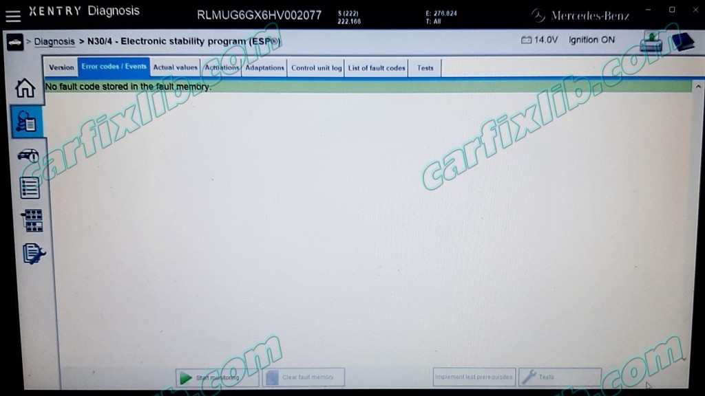 B23AA77 B23AB77 parking brake fault disappear