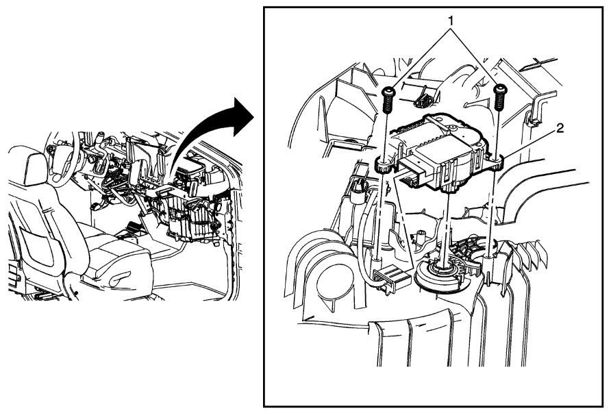 Temperature valve actuator left side